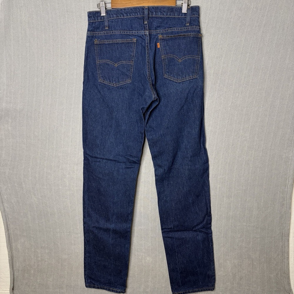 Vtg Levis 550 Jeans Mens 32x34 Relaxed Fit Denim Tapered Orange Tab Dark Wash